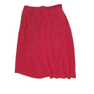 ⭐ Giorgio Sant’Angelo Red Lined Midi Skirt – Size 4